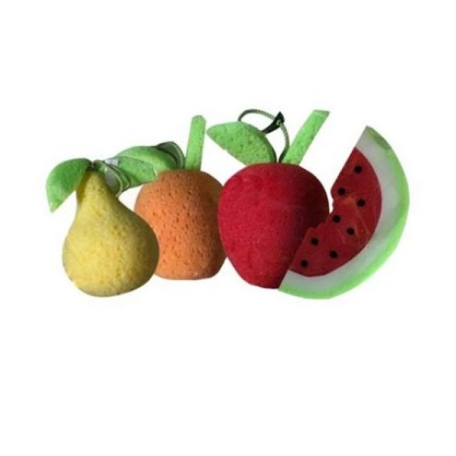 Martini Massage the Bath Fruit, Σφουγγάρι με Σχέδιο Φράουλα 1 Τεμάχιο