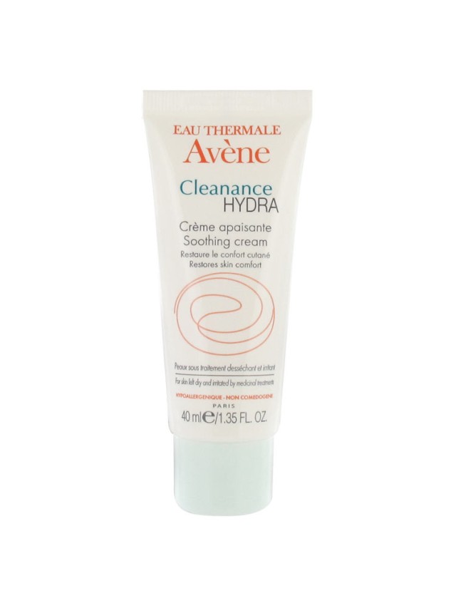 Avene Cleanance Hydra Cr, Καταπραϋντική Κρέμα κατά της Ξηρότητας Λόγω Θεραπείας της Ακμής 40ml