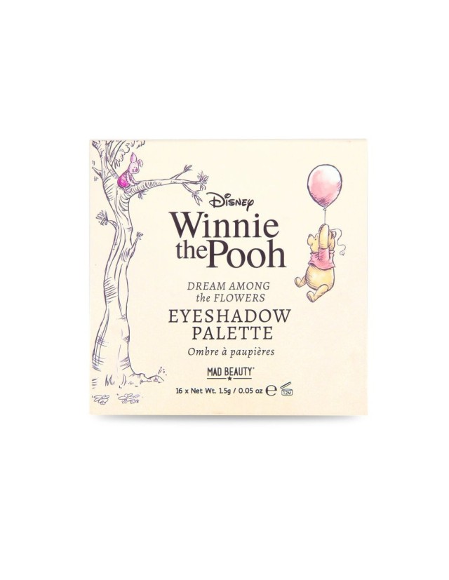 Mad Beauty Winnie the Pooh Eyeshadow Palette 16 x 1.5g
