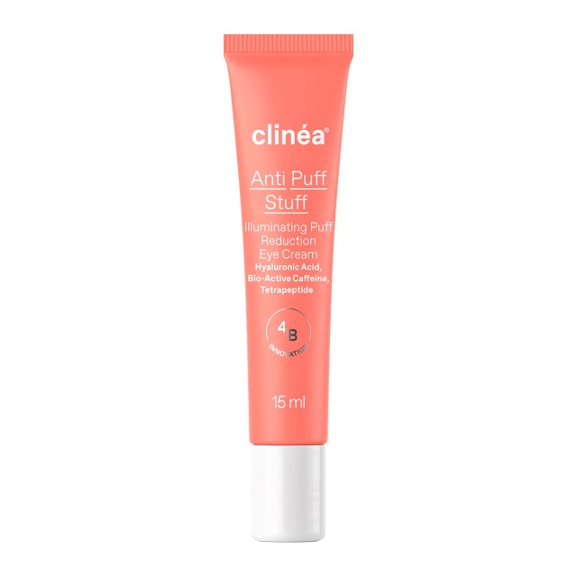 Clinea Anti Puff Stuff Illuminating Puff Reduction Eye Cream, Κρέμα Ματιών Λάμψης, Μειώνει τις Σακούλες 15ml