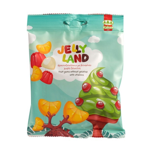 Kaiser Jelly Land Φρουτοζελεδάκια Με Βιταμίνες Χωρίς Ζελατίνη 100g