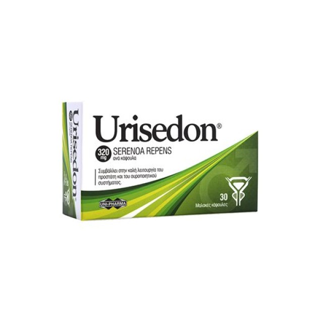 Urisedon 320mg 30 Μαλακές Κάψουλες. Καλή Λειτουργία Προστάτη & Ουροποιητικού