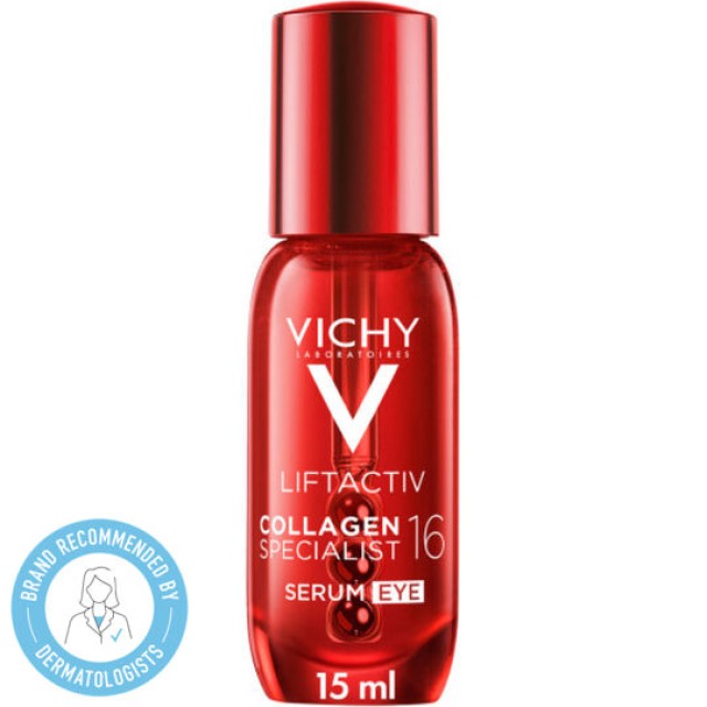 Vichy Liftactiv Collagen Specialist 16 Eye Serum Ορός Ματιών για Ενίσχυση του Κολλαγόνου & Αναζωογόνηση 15ml