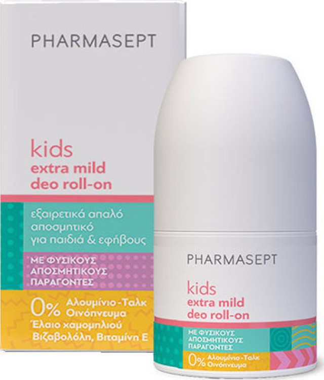 Pharmasept Kid Deo Roll-on Extra Mild Εξαιρετικά Απαλό Αποσμητικό για Παιδιά 50ml
