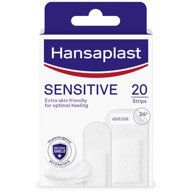 Hansaplast Sensitive Επίθεμα Ιδιαίτερα Φιλικό με την Επιδερμίδα 20 strips