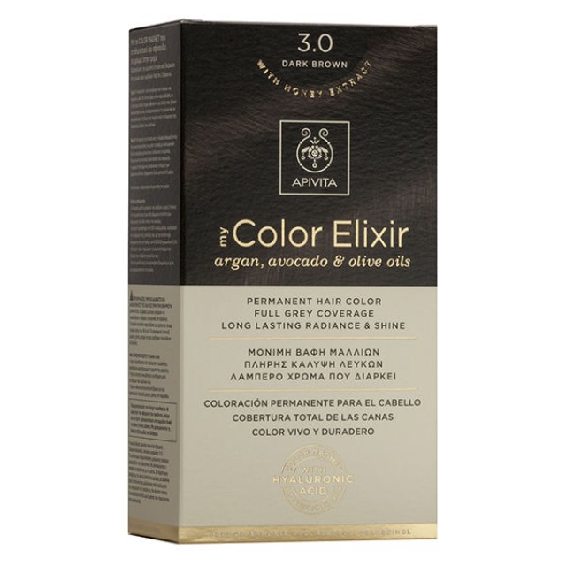 Apivita Βαφή Μαλλιών My Color Elixir Καστανό σκούρο/Dark Brown No 3.0