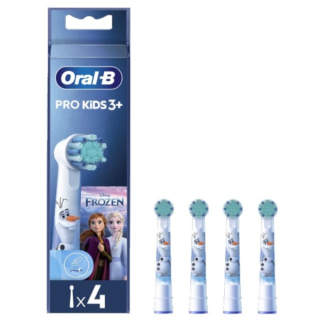 Oral-B Pro Kids 3+ Frozen, Ανταλλακτικά για Ηλεκτρική Παιδική Οδοντόβουρτσα 4τμχ