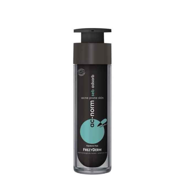 Frezyderm Ac-Norm Seb Adsorb, Άμεση Προσρόφηση και Ρύθμιση της Λιπαρότητας του Δέρματος 50ml