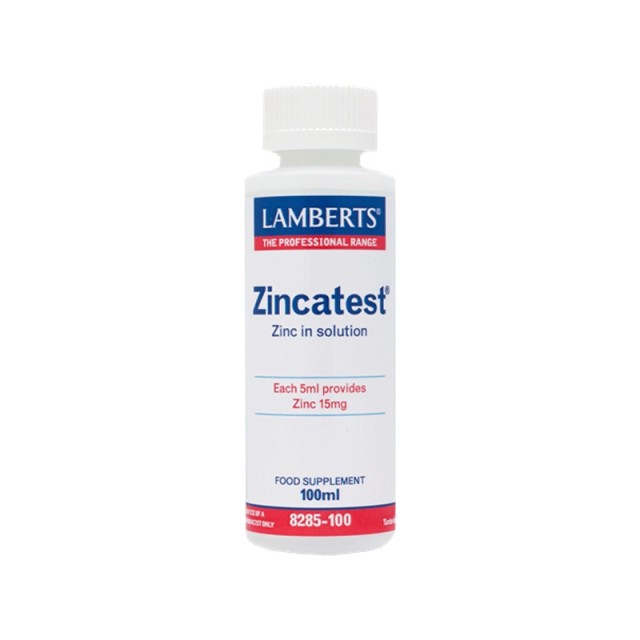 Lamberts Zincatest, Θειικός Ψευδάργυρος σε Υγρή Μορφή 100ML