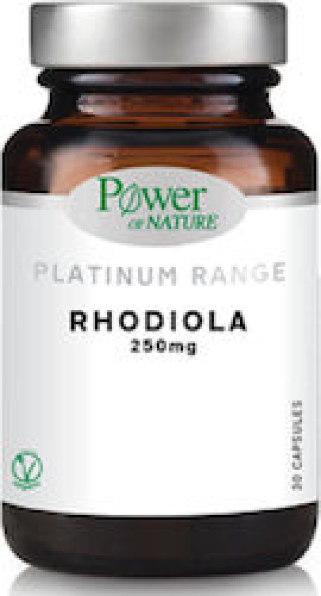 Power of Nature Platinum Rhodiola 250mg 30 Κάψουλες