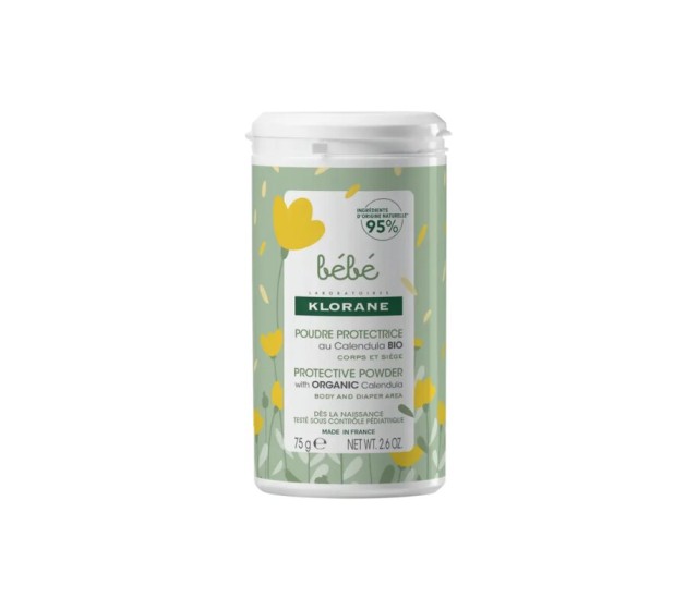 Klorane Poudre Protective with Organic Calendula Βρεφική Πούδρα 75gr