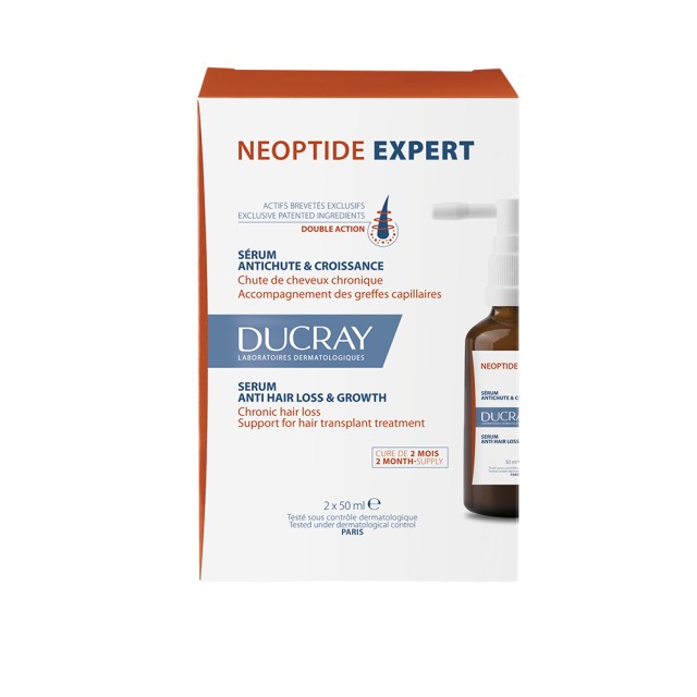 Ducray Neoptide Expert Ορός Κατά της Τριχόπτωσης για Άνδρες και Γυναίκες 2x50ml