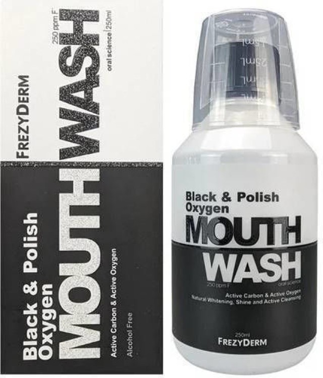 Frezyderm Black & Polish Oxygen Στοματικό Διάλυμα 250ml