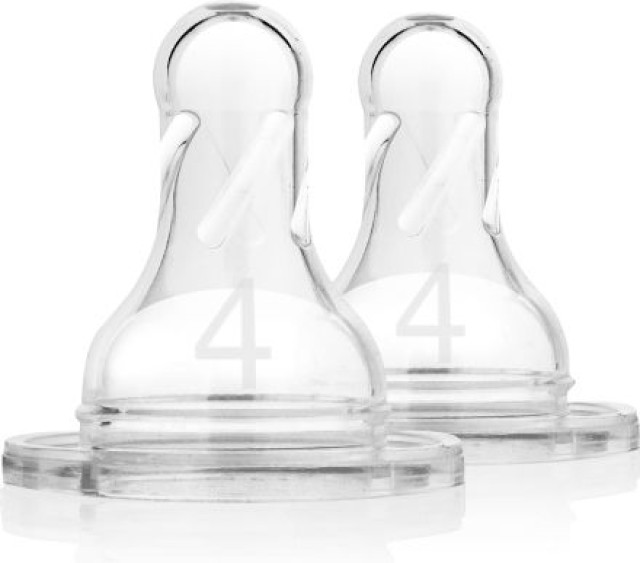 Dr. Browns Anti-Colic Θηλές Σιλικόνης για Μπιμπερό με Στενό Λαιμό 9m+ 2τεμ
