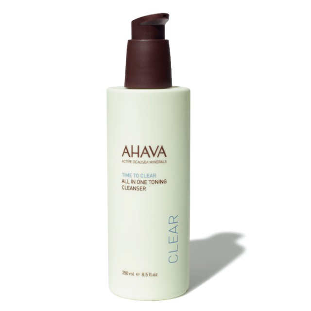 Ahava Time to Clear, All in One Toning Cleanser, Λοσιόν Ντεμακιγιάζ Πρόσωπο & Μάτια 250ml