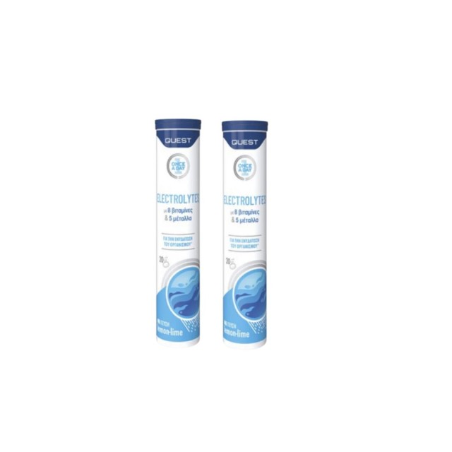 Quest Promo 1+1 Once a Day Electrolytes Lemon-Lime  2x20 tabs