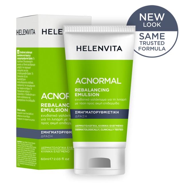 Helenvita ACNormal Rebalancing Emulsion, Ενυδατική Κρέμα Προσώπου για Δέρμα με Τάση Ακμής 60ml