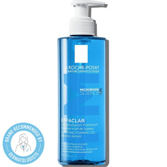 La Roche Posay Effaclar Gel Moussant Purifiant, Τζελ Καθαρισμού για Μικτή - Λιπαρή Επιδερμίδα, 400ml