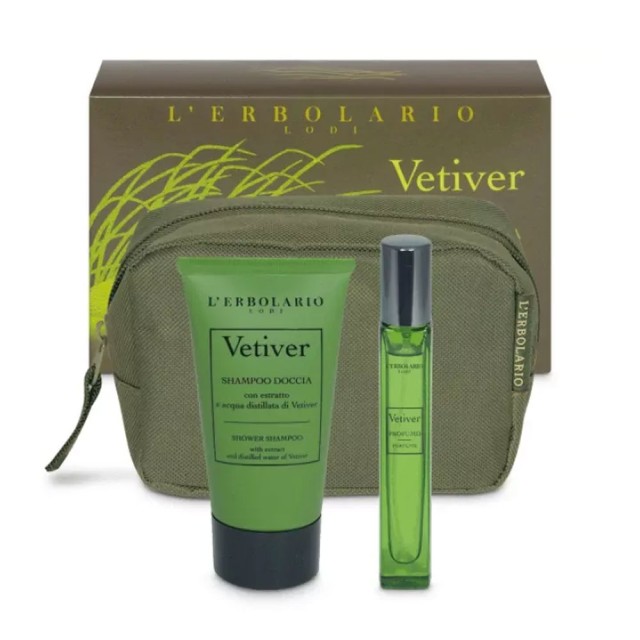 LErbolario Vetiver Beauty Box Verde Brezza Profumo Άρωμα 10ml & Shampoo Doccia Σαμπουάν Ντους 75ml