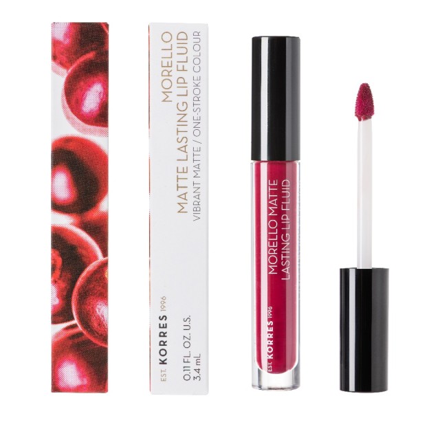 Korres Morello Matte Lasting Lip Fluid 74 Fig 3,4ml