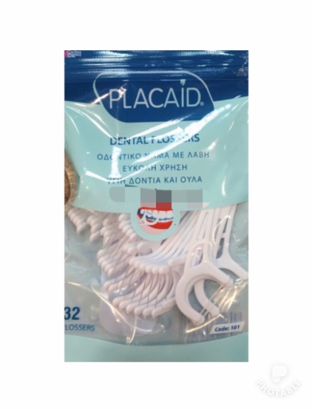 Tepe PlacAid Dental Flossers Οδοντικό Νήμα με Λαβή 32τμχ