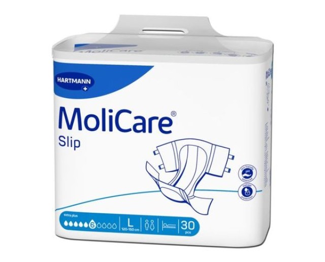 Hartmann MoliCare Flash Slip Extra Plus Πάνες Ακράτειας Ημέρας Large (Περ: 120-150cm) 30τμχ