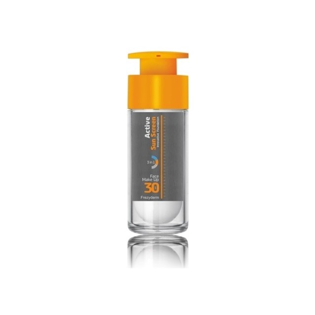  Frezyderm Active Sun Screen Face Make-Up SPF30 Αντηλιακό Make-Up Ενυδάτωσης και Αντιγήρανσης 30ml