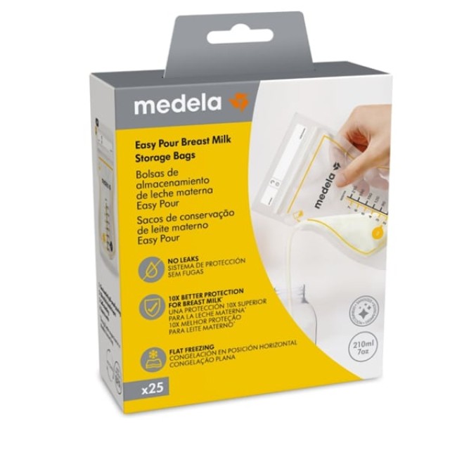 Medela Σακουλάκια Αποθήκευσης Μητρικού Γάλακτος 210ml 25τμχ
