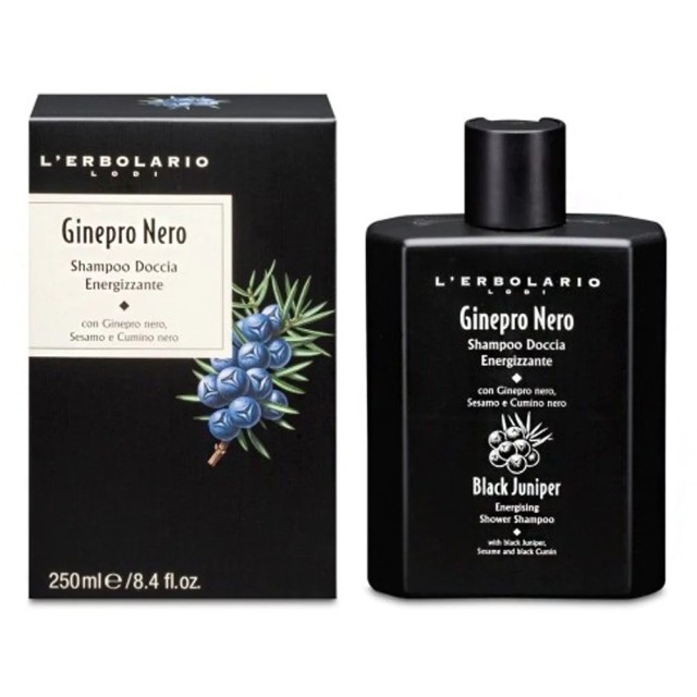 L Erbolario Ginepro Nero Shampoo Doccia Σαμπουάν Αφρόλουτρο 250ml