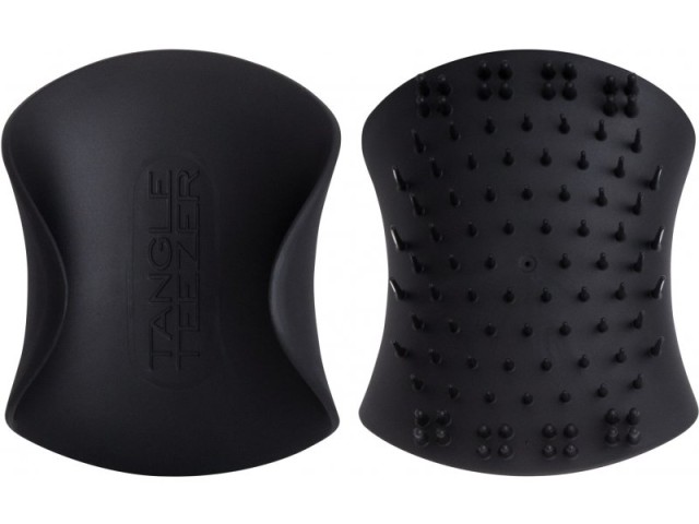 Tangle Teezer The Scalp Exfoliator & Massager Hairbrush, Βούρτσα για Ξεμπέρδεμα, Onyx Black 1 Τεμάχιο