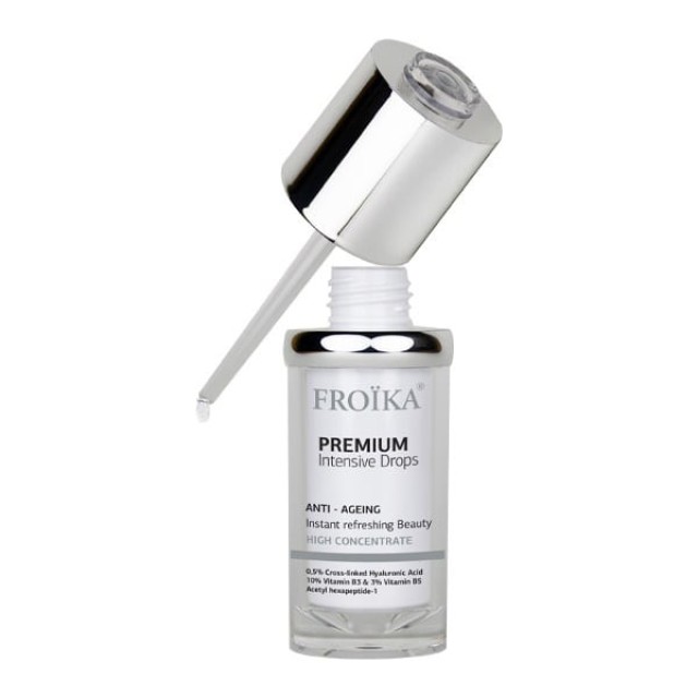Froika Premium Intensive Drops Anti-Ageing, Πολυδύναμες Σταγόνες που Αντιστρέφουν τα Σημάδια της Γήρανσης 30ml