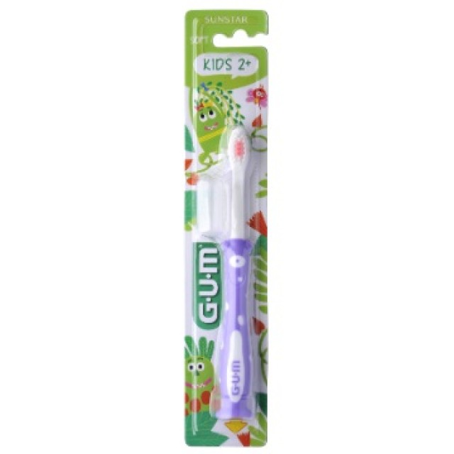 Gum 901Μ Kids Monsters, Οδοντόβουρτσα Soft για Παιδιά 2+ Ετών, Χρώμα Μωβ