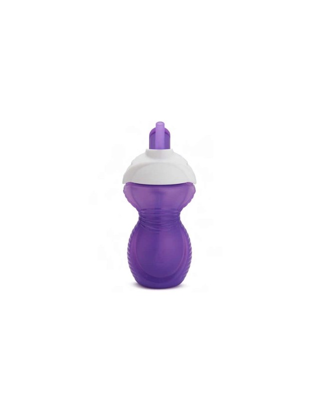 Munchkin Click Lock Κύπελλο με Ενσωματωμένο Καλαμάκι 12m+, Χρώμα Μωβ 296ml