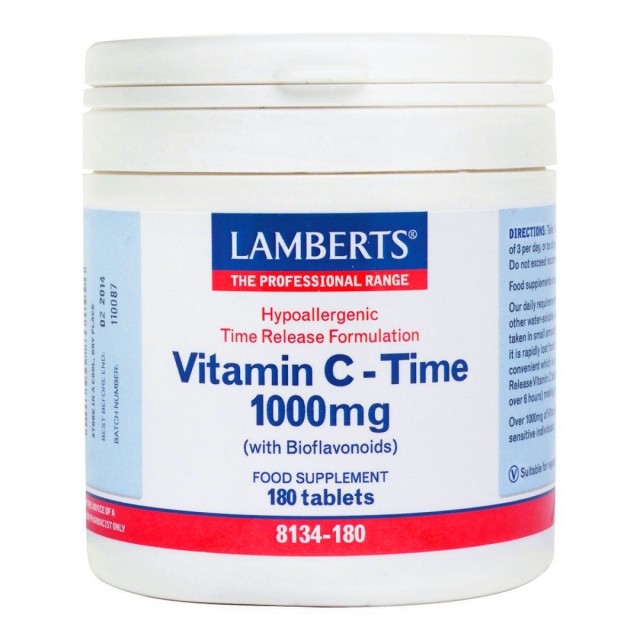 Lamberts Vitamin C-Time Release 1000mg, 180 Tabs