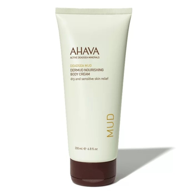 Ahava Leave-On Deadsea Mud Dermud Nourishing Body Cream, Κρέμα Σώματος για πολύ Ξηρό & Σκασμένο Δέρμα 200ml