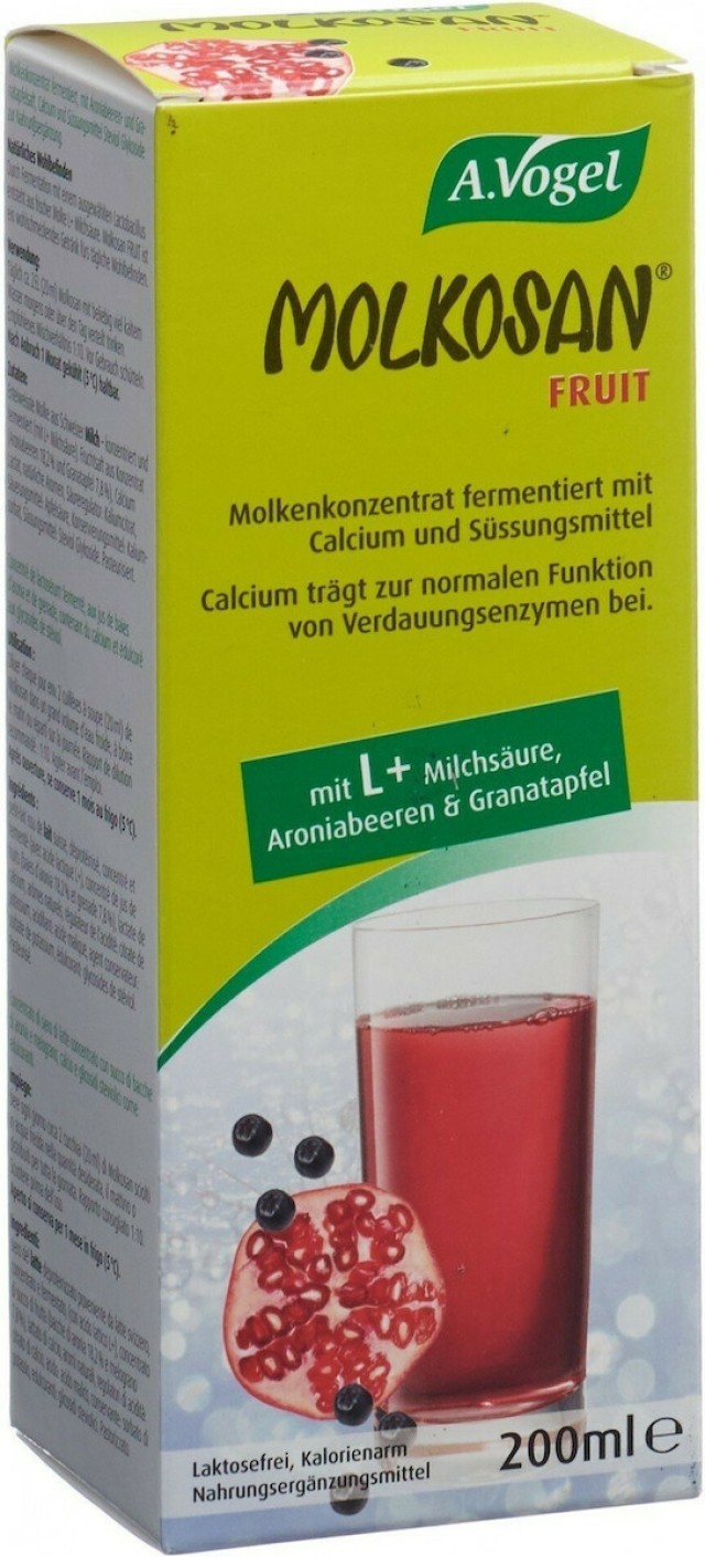 A. Vogel Molkosan Fruit Πρεβιοτικό Σκεύασμα με Γεύση Φρούτων 200ml