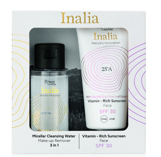 Inalia Face Sunscreen Αντηλιακή Κρέμα Προσώπου SPF30 50ml & Micellar Water Νερό Καθαρισμού Προσώπου 50ml
