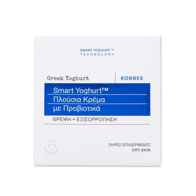 Korres Smart Yoghurt Κρέμα  Πλούσια σε Προβιοτικά Για Ξηρές Επιδερμίδες 40ml