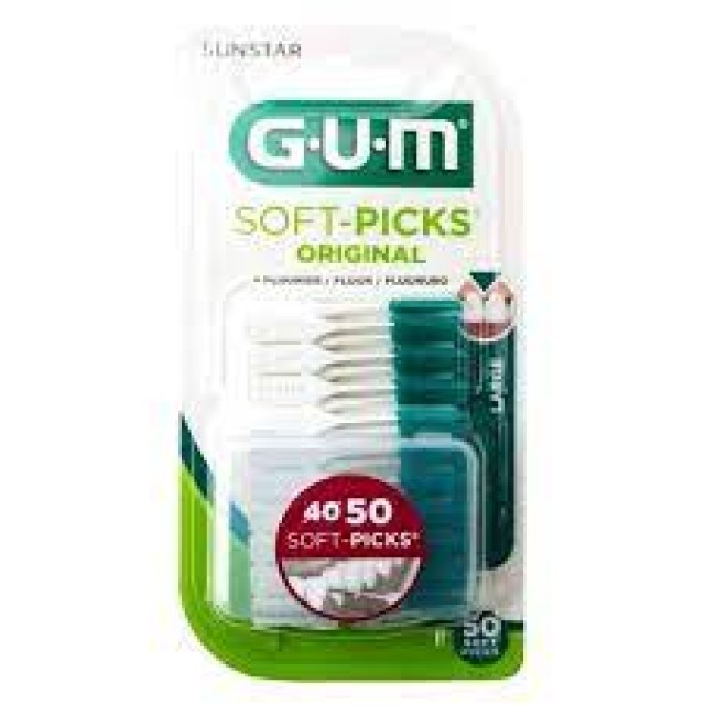 Gum 634 Soft-Picks Original Large Μεσοδόντια Βουρτσάκια 40 +10 Δώρο, 50τεμ.