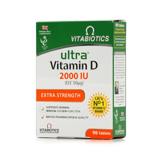Vitabiotics Ultra Vitamin D 2000 IU D3 96tabs
